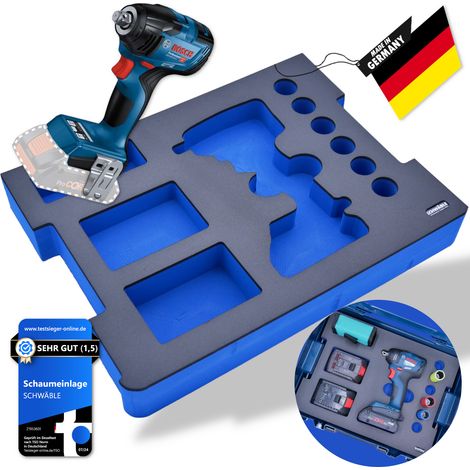 SCHWÄBLE® Schaumeinlage Schaumstoffeinlage Bosch Akku-Schlagschrauber GDS18V-210 (1/5)