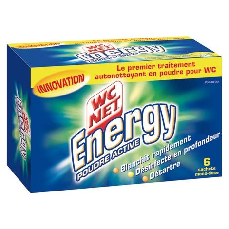 WC NET - Wc net poudre energy détartrante x6 sachets