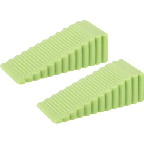 Cale Porte Sol Caoutchouc, 4 Pièces Antidérapante Bloc Arrêts de Portes Durables Butee de Portail Bloque Butoir de Porte Empilables pour Tous Types de Sols en Intérieur et Extérieur (1/5)