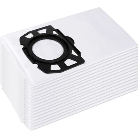 Lot de 15 sacs d'aspirateur en non-tissé pour Kärcher 2.863-006.0 KFI 487 Sacs de rechange WD4 WD5 WD6 WD5P WD6P Premium MV4 MV5 MV6 Sacs filtrants pour aspirateur humide et sec (1/5)