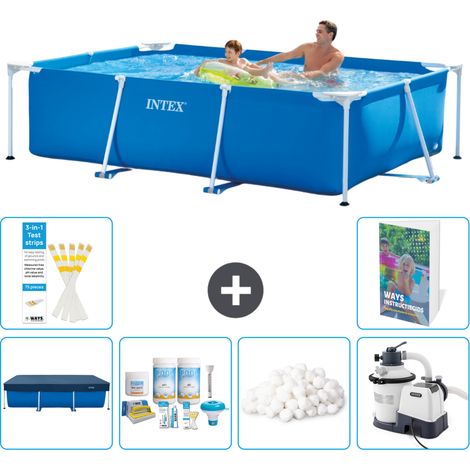 Rechteckiger Frame Pool - 260x160x65 cm - 7-teilig S15