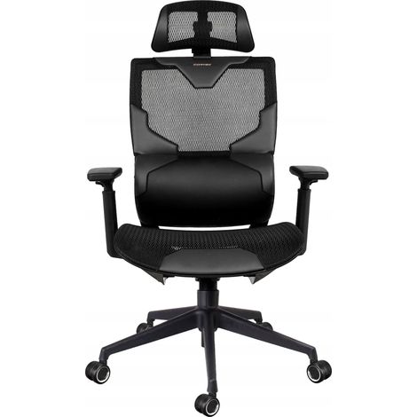 CORTEK BLACK VISION BÜRO-DREHSTUHL FÜR GAMER – ATMUNGSAKTIVER DREHSTUHL (1/3)