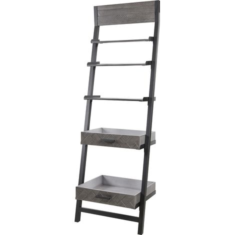 Etagère échelle industrielle en pin massif gris Australine (1/5)