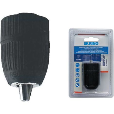Krino 2805440Mandrin auto-serrant Socket 1/2X 20UNF, acier inoxydable, Contenance 1.5 13mm