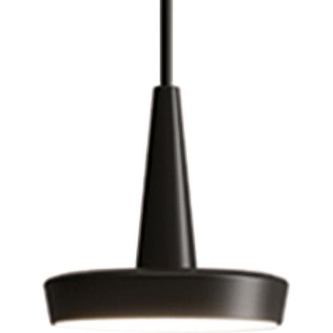 Baby Lampada a sospensione a LED in alluminio pressofuso nero, design moderno con dimmerazione TRIAC, CRI 90, luce calda 3000K, ideale per interni