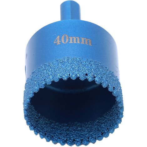 Foret diamanté en acier à haute teneur en carbone, résistant à l'usure, de forme incisive, bleu, pour céramique et granit (1/5)
