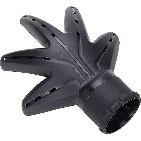 Outil de coiffage noir en forme de main pour cheveux bouclés avec diffuseur