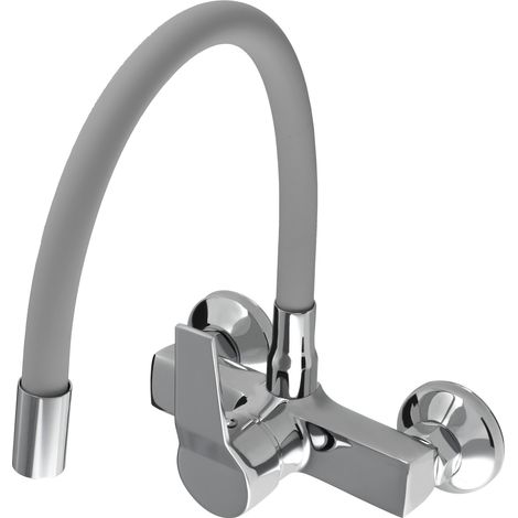 Gospo Küchenarmatur, Chromwasserhahn in 3 Farbvarianten, Mischbatterie mit 360°Drehung, moderne Spül (1/5)