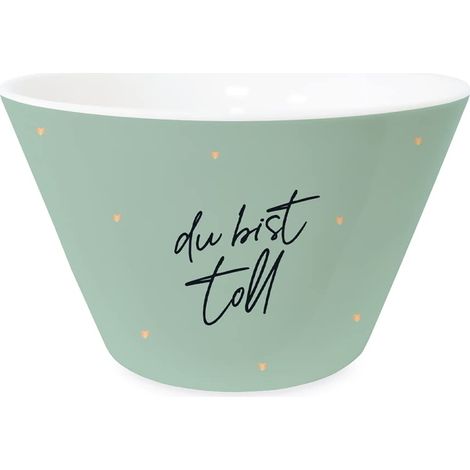 Bol à céréales avec or véritable  Bol en porcelaine  du sont super (1/4)