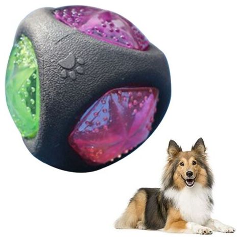 Jouet pour chien avec lumière LED et couinement, balle pour chien, jouet pour chien (1/4)