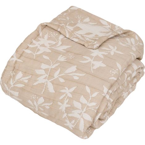 Copriletto nuvia beige in lino 260x240cm - Atmosphera créateur d'intérieur