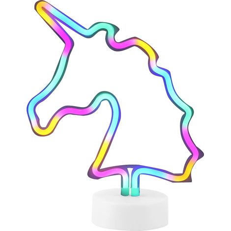 Enseigne Au Néon, Lampe De Nuit LED Colorée De Bureau Innovante Décoration De Chambre D'anniversaire pour La Fête À La Maison De Noël (1/5)