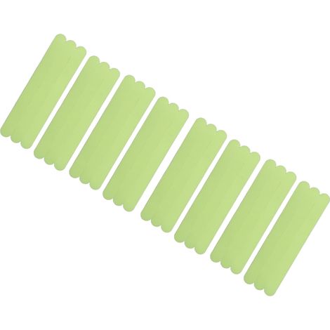 Ruban adhésif lumineux pour escaliers, antidérapant, 24 bandes, vert vif, pour salle de bain et piscine. (1/5)