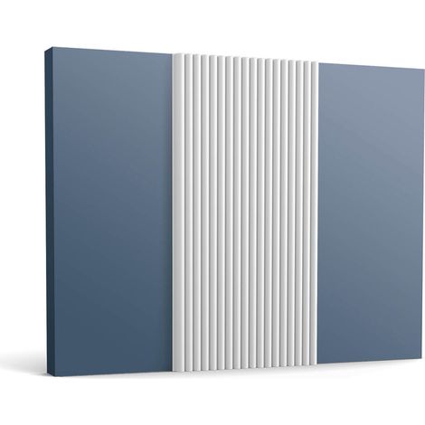 3d wall panel Orac Decor WX210 REED Wall paneling Acoustic panel Frieze Panel moulding Stucco moulding Decorative moulding contemporary design white 2 m (1/5)