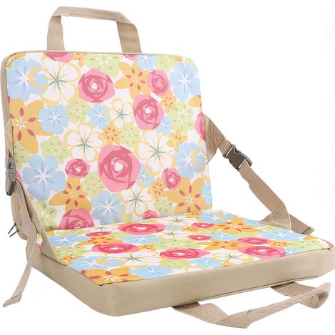 Coussin Pliant Floral Épais Enfant Portable Confortable pour Camping Pique-nique Extérieur Intérieur (1/4)