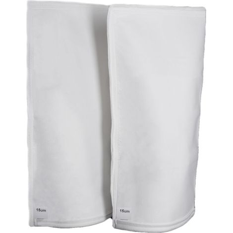Poches filtrantes 2x 15 microns pour filtration piscine Dimensions 58x33cm Matériaux identiques Desjoyaux Nettoyage à l'eau sous pression PFP (1/4)