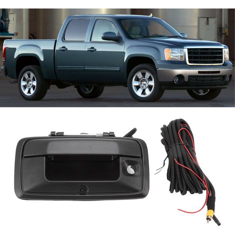 Bedienfeld für den Heckklappengriff mit Rückfahrkamera (schwarze Textur) 23128692, kompatibel mit Chevrolet Silverado und GMC Sierra (2014-2020). (1/5)