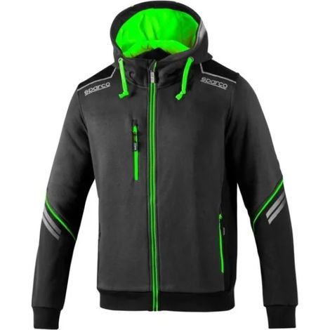 Sweat-shirt Sparco 02414GSV Tech Colorado Gris Vert S