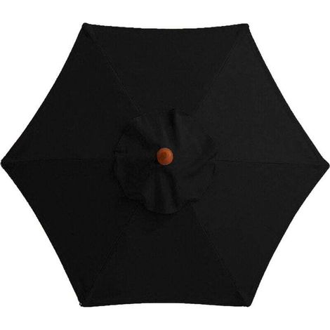 Protective Cover for 6 Branch Parasol Waterproof and Anti-UV Black (1/4)