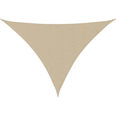 Maison Exclusive - Parasole a Vela Oxford Triangolare 4x5x6,4 m Beige