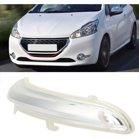 Cache claire pour clignotant de rétroviseur latéral gauche, compatible Peugeot 208 2012-2017 - Remplacement de boîtier de feu clignotant. (1/5)
