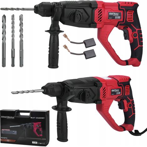 Martillo Kraft&Dele 3 en 1, 2600 W, 230 V, SDS-plus, 5200 BPM, 1470 RPM (1/5)