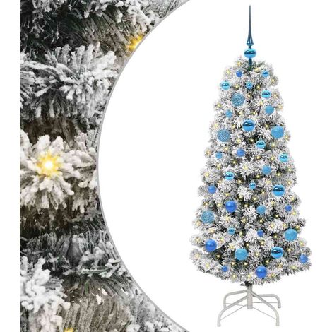 Albero di Natale Albero natalizio Albero festivo Artificiale con Rami Pieghevoli 150 cm (1/5)