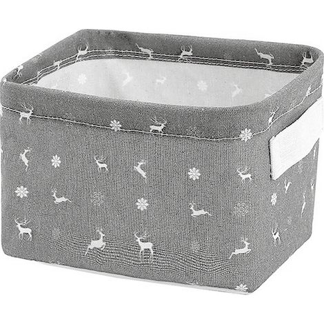 Paniers de rangement en tissu, boîtes de rangement cubiques en tissu, petits paniers de rangement (1/5)