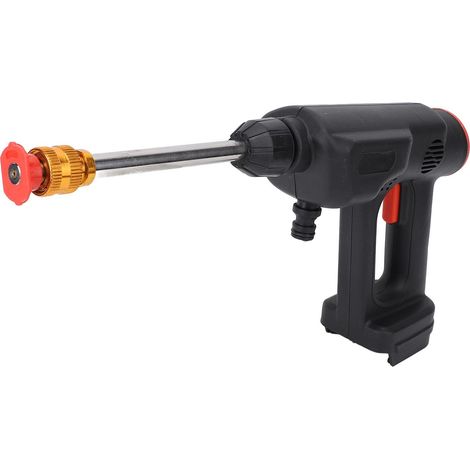 Nettoyeur haute pression sans fil portable 900PSI, pistolet alimenté par batterie 8.888Ah avec buse 6 en 1, prise UE (1/5)