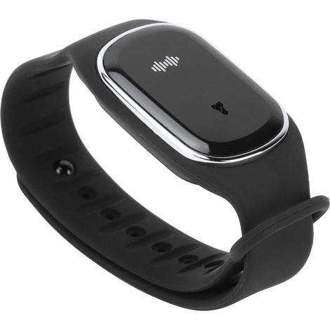 Bracelet anti-moustiques ultrasonique extérieur pour enfants et adultes, bracelet répulsif à moustiques noir, protection naturelle sans produits chimiques, usage extérieur. (1/5)