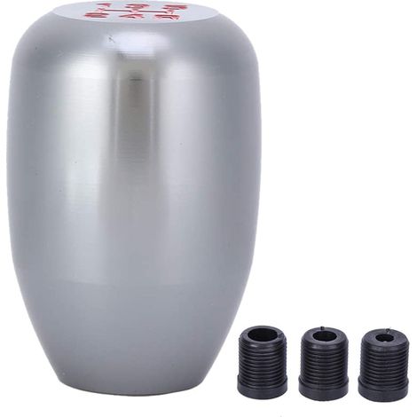 Fydun Schalthebel Universal 5 Gang Automatik Schaltknauf Gear Shift Knob mit 3 Adaptern 8mm/10 mm/ 12mm Auto Innenausstattung(Titan) (1/5)