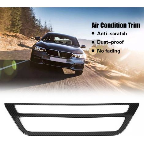 Garniture Auto Cache Cadre Climatisation Centrale Style Fibre Carbone pour BMW Série 5 G30 2017-2018 (1/5)