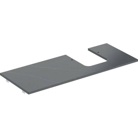 Placa de lavabo Geberit ONE, recortable a la derecha, para lavabo