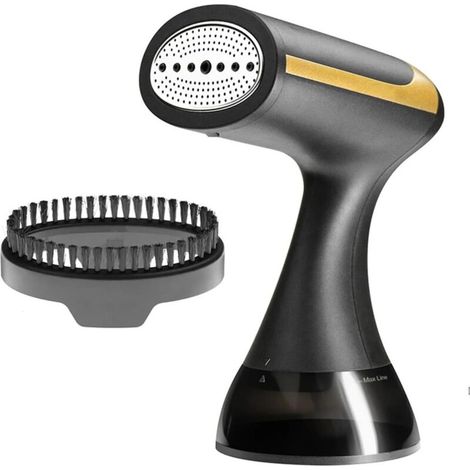 Portable Garment Steamer, Handheld Garment Steamer, Portable Folding Mini Steam Iron for Home and Business Use, for Home, Office or Travel (Black) (1/5)