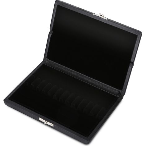 Holz- und Kunstlederetui für 12 Oboenrohrblätter der Größe 2, Aufbewahrungsbox mit Deckel (1/5)