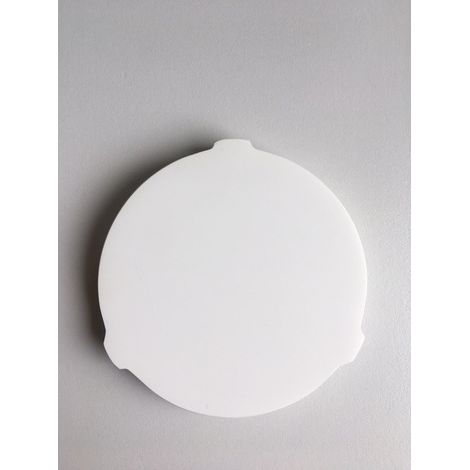 Bernstein – Cache bonde Pop Up 67mm – Couvercle blanc brillant pour vasques – Compatible fonte minérale – Élégance moderne pour salle de bain