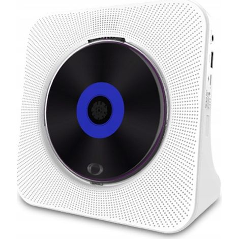 Reproductor de CD versátil con Bluetooth y altavoces HiFi duales integrados.