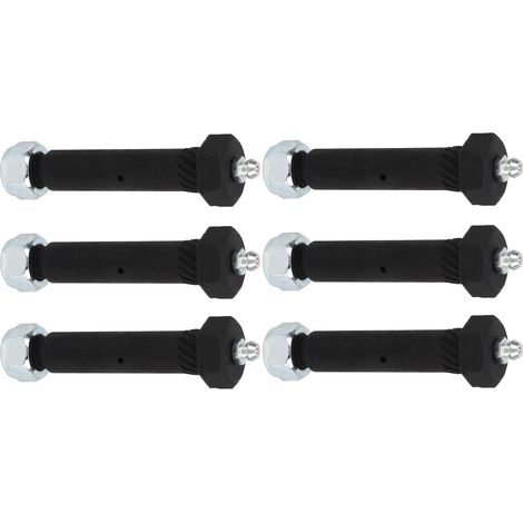 Vis de fixation d'attelage pour suspension de remorque, œillet fileté en acier graissé avec écrou frein, pour essieu 2000, 3500, 5200, 6000 et 7000 (1/5)