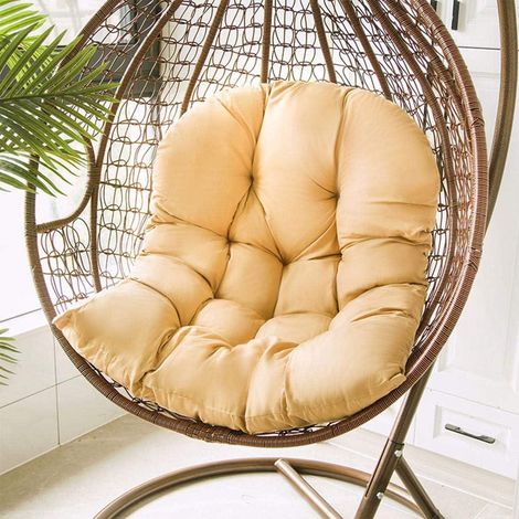 Coussins de chaise suspendus en forme d'uf, coussin de balancelle intérieur/extérieur, coussins de siège de hamac suspendus doux et confortables (1/5)