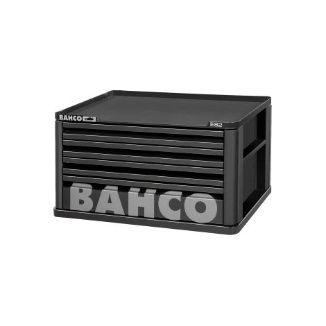 Bahco – Coffre E72 servante roulante 4 tiroirs – Capacité 30 kg par tiroir – Châssis double paroi – Panneaux latéraux perforés pour accessoires Xpand
