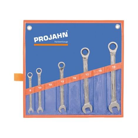 Projahn GearTech Schlüssel Satz Rolltasche 5-tlg. 8 - 10 - 13 - 17 - 19 mm (1/3)