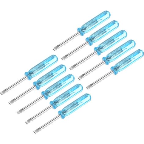 Mini Fendue Tournevis 2,0mm Plat Tête 45mm Longueur 10 Pcs (1/4)