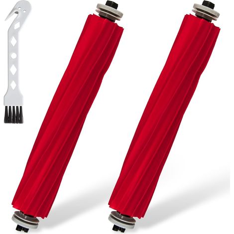 Set mit 3 Originalzubehörteilen, abnehmbare Hauptbürste aus Gummi, Ersatzteile für die Bürste, kompatibel mit Roborock S7/S7 MaxV/S7 Maxv Ultra/S7 Max/S7 Pro Ultra/QV 35A/Q Revo/P10/P10S