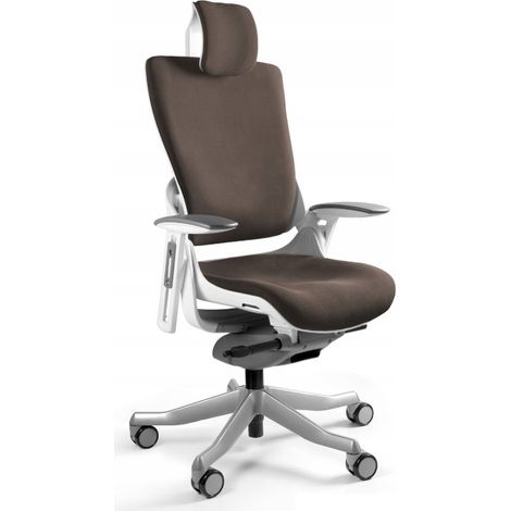 Wau 2 BL409 Bürostuhl, taupe/weißer Stoff (1/5)