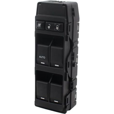 Compatible avec le commutateur principal de lève-vitre électrique avant gauche à 1 bouton automatique pour Chrysler 200, 300, Sebring, Dodge Avenger, Caliber, Charger, Dakota, Durango, Magnum, Jeep Co (1/4)