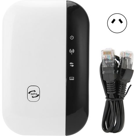 Amplificateur de signal WiFi répéteur sans fil RJ45 routeur/mode AP prolongateur hotspot amplificateur réseau prise AU (1/5)