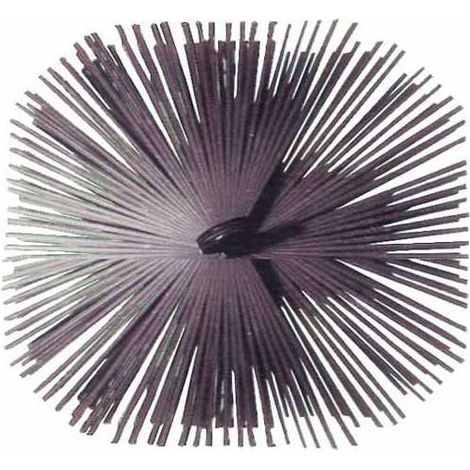 Balayette pour cheminée en acier, carré 300x300 mm