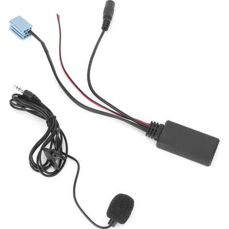 Adaptateur Microphone Voiture Bluetooth 5.0 avec Câble AUX 8 Pin pour Autoradio (1/5)