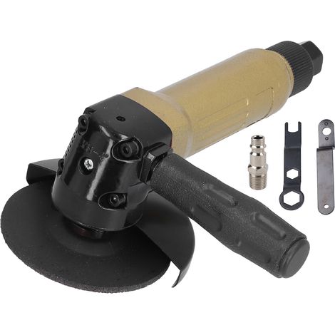 4in Air Angle Grinder Adjustable Speed Portable Pneumatic Polishing Machine 11000rpm KP‑632Gold European Style