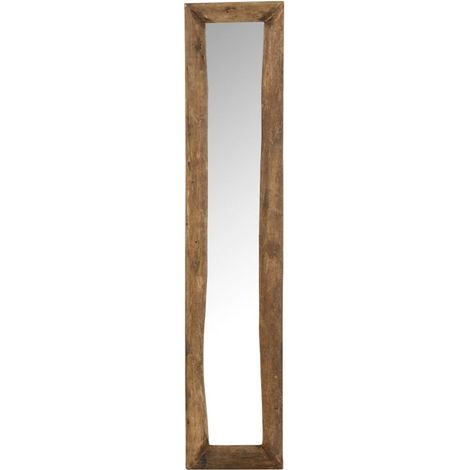 Miroir à Poser Déco en Bois "Slim" 120cm Marron (1/5)